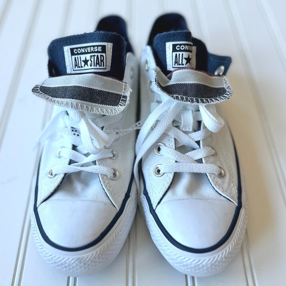 Chuck Taylor WHITE Converse All-Star Double Tongue Sneakers